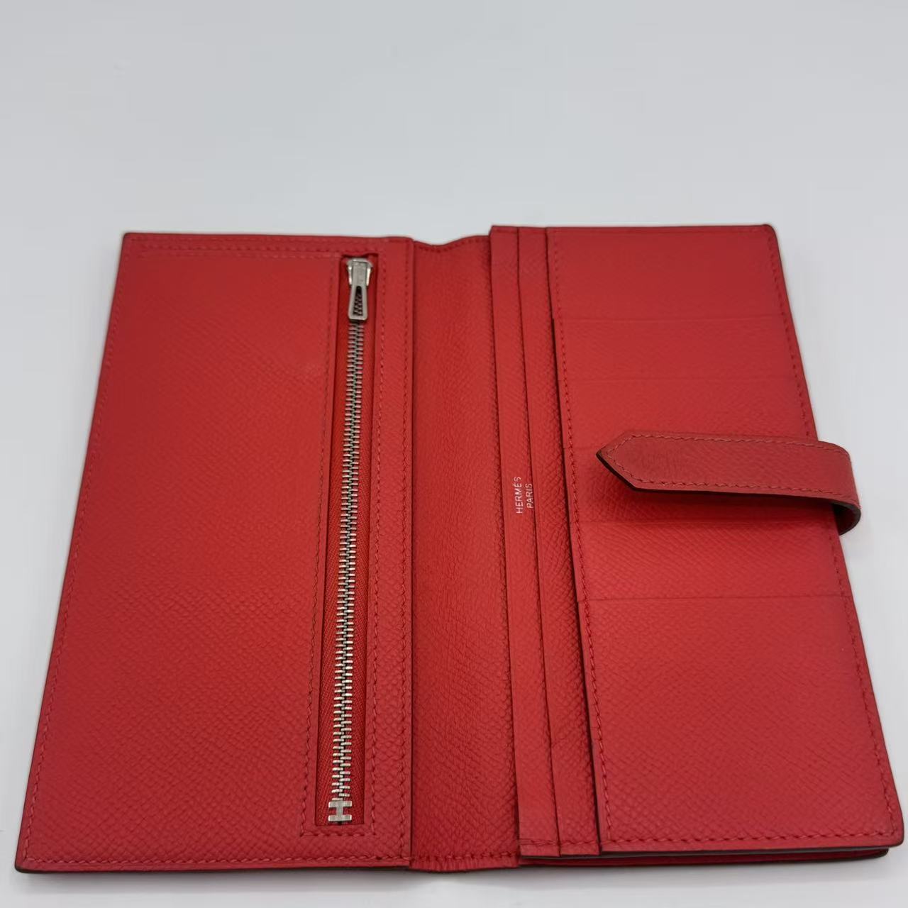 Bean Souffle Wallet Leather Red Auth