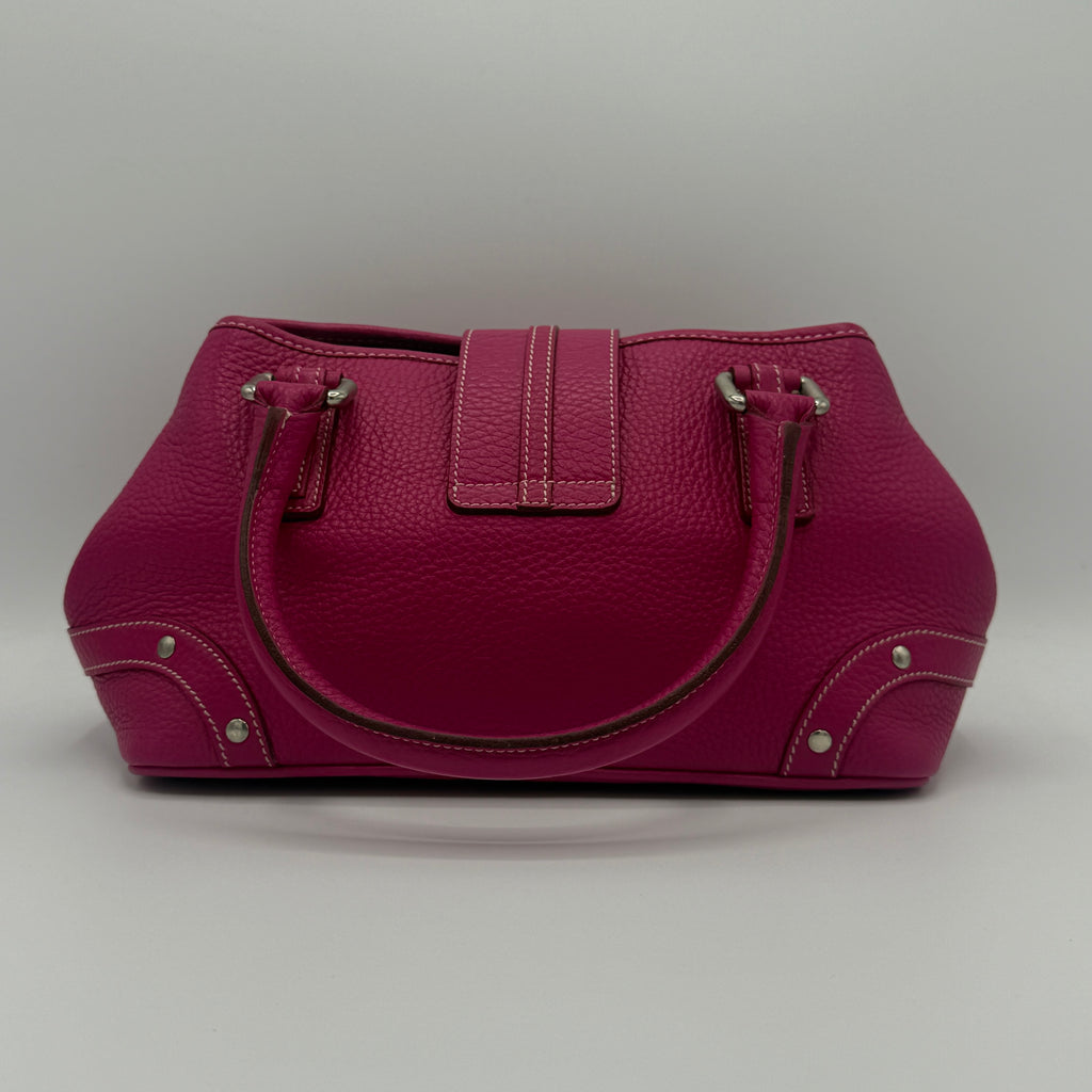 Pink Leather Shoulder Bag