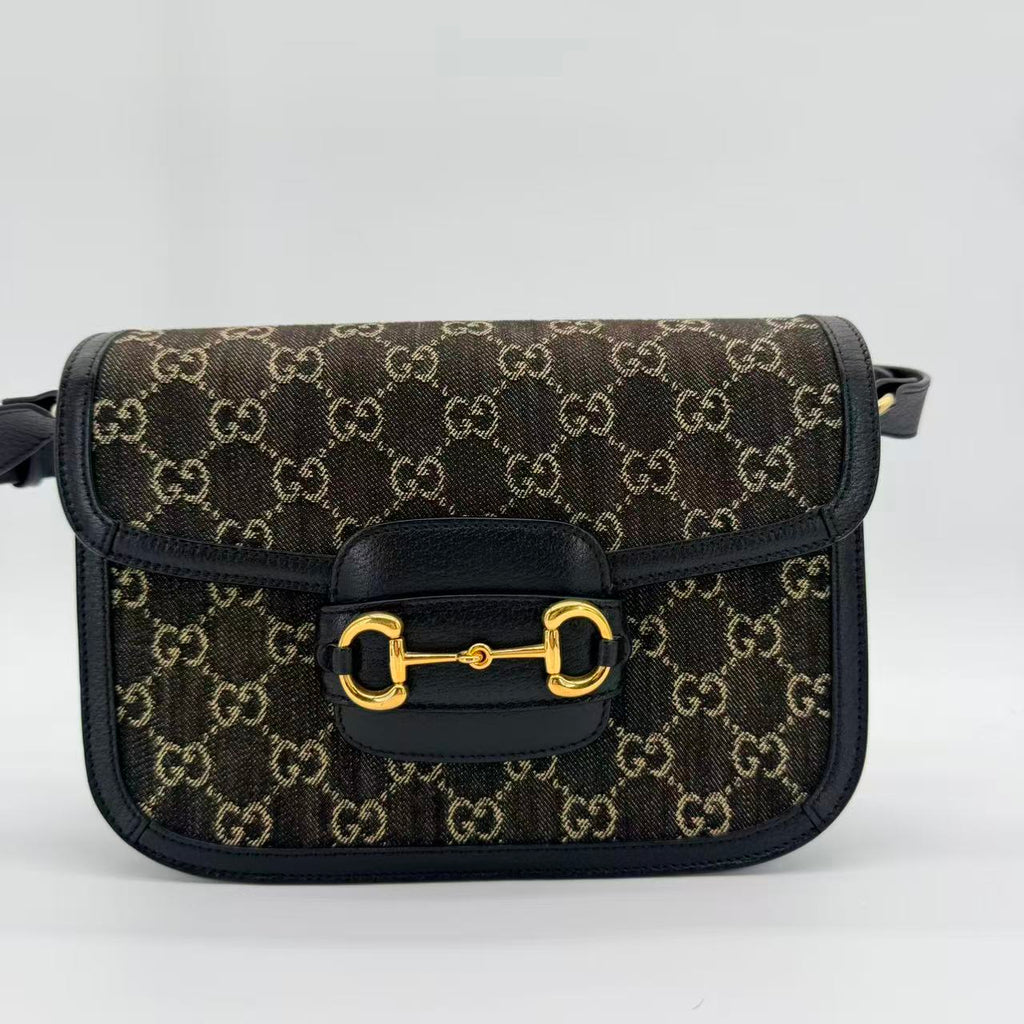 Horsebit 1955 Shoulder Bag GG Denim