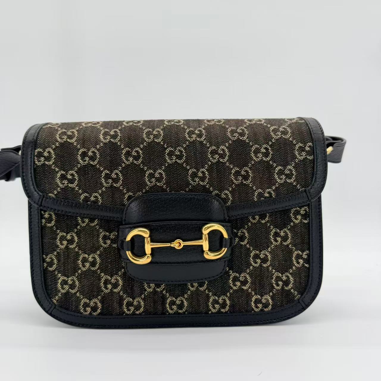 Horsebit 1955 Shoulder Bag GG Denim