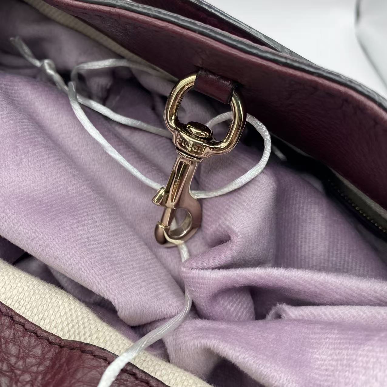 Soho Burgundy Chain Tote
