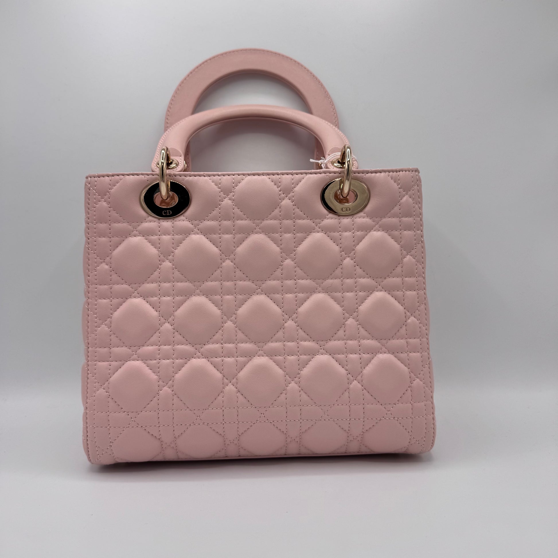 Christian Dior - Pearly Lambskin Cannage Lady Dior Lotus