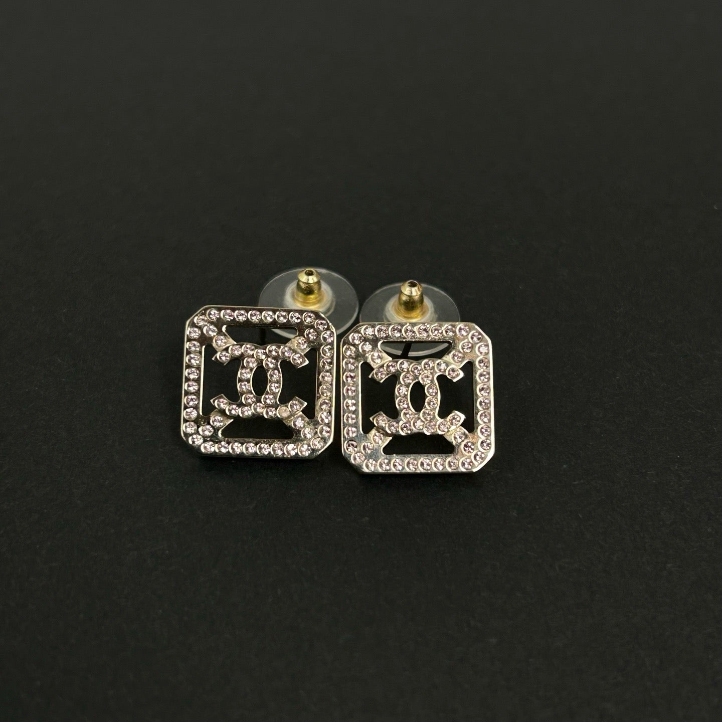 Chanel Earrings Gold-Tone Metal  Twins LDJ3278