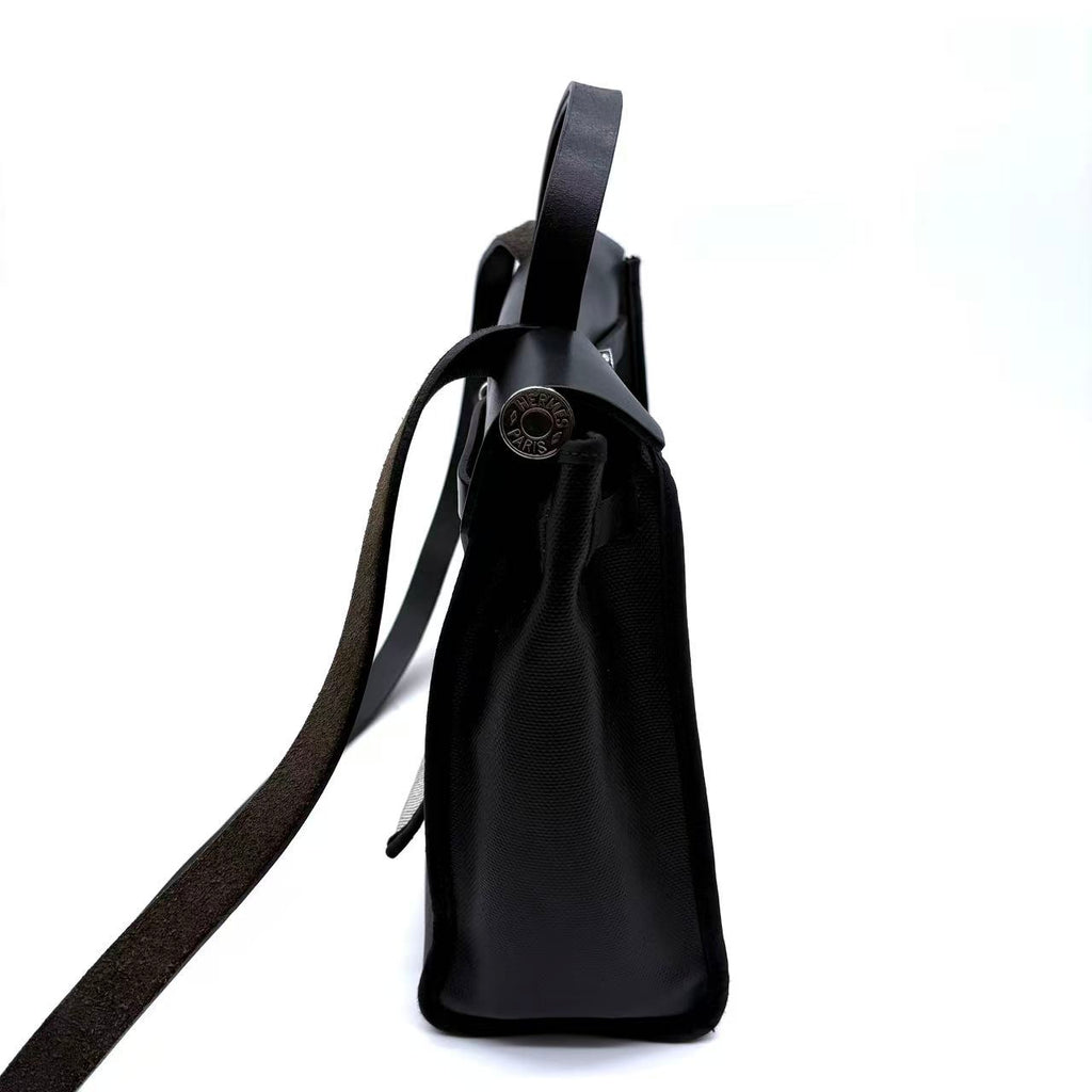 Herbag Zip PM 31 Black Toile Palladium Hardware