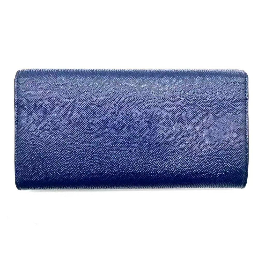 Dior Blue Patent Leather Mania Rendez-Vous Wallet