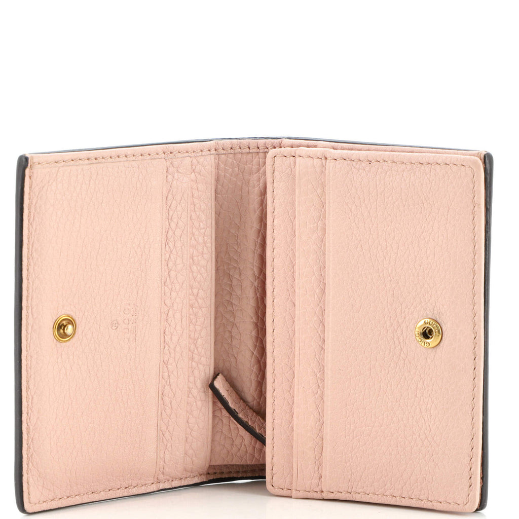 Animalier Flap Card Case Leather Wallet Twins
