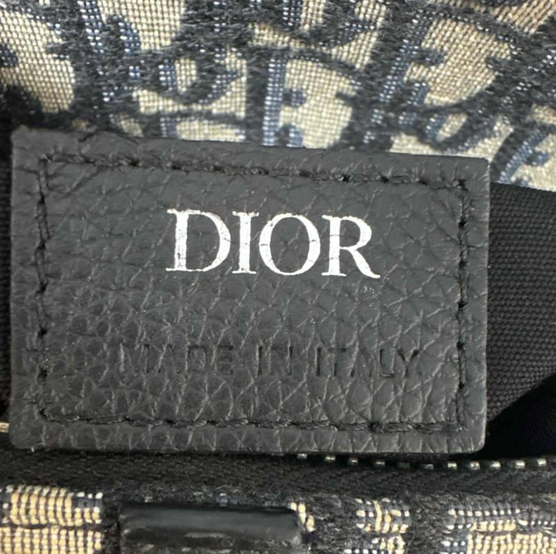 Oblique Canvas Jacquard Saddle Bag B24548