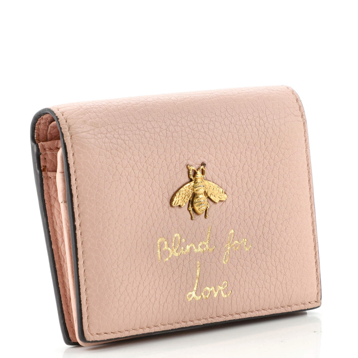 Animalier Flap Card Case Leather Wallet Twins
