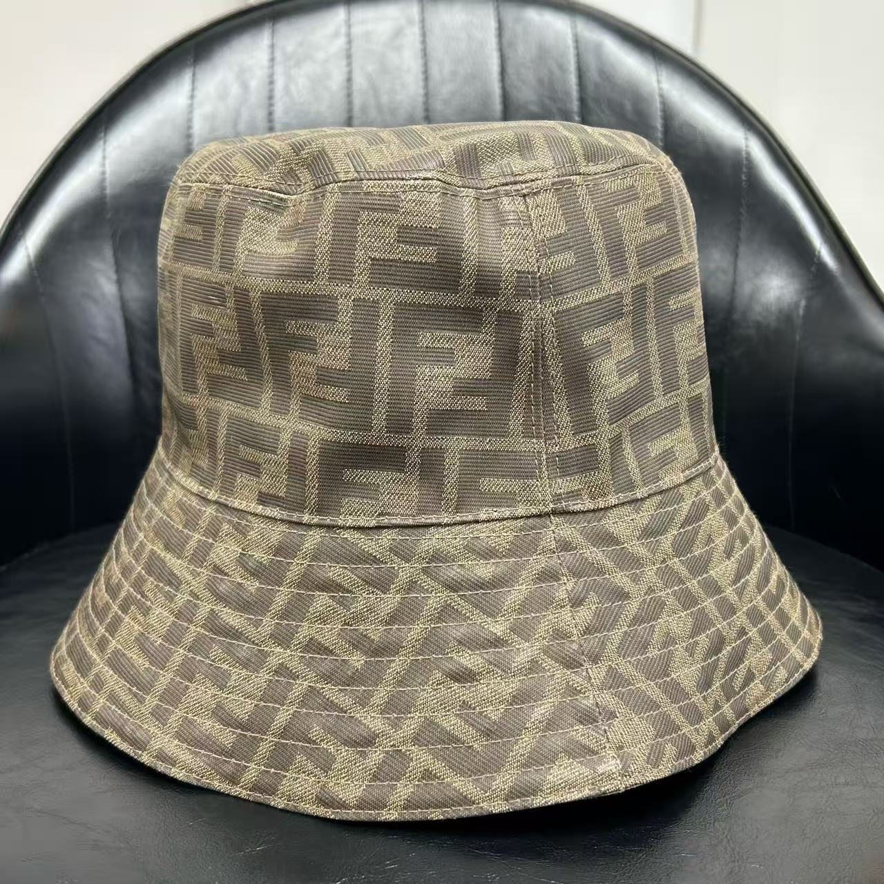 Reversible Bucket Hat Zucca Canvas and Cotton Medium Twins LDJ3982