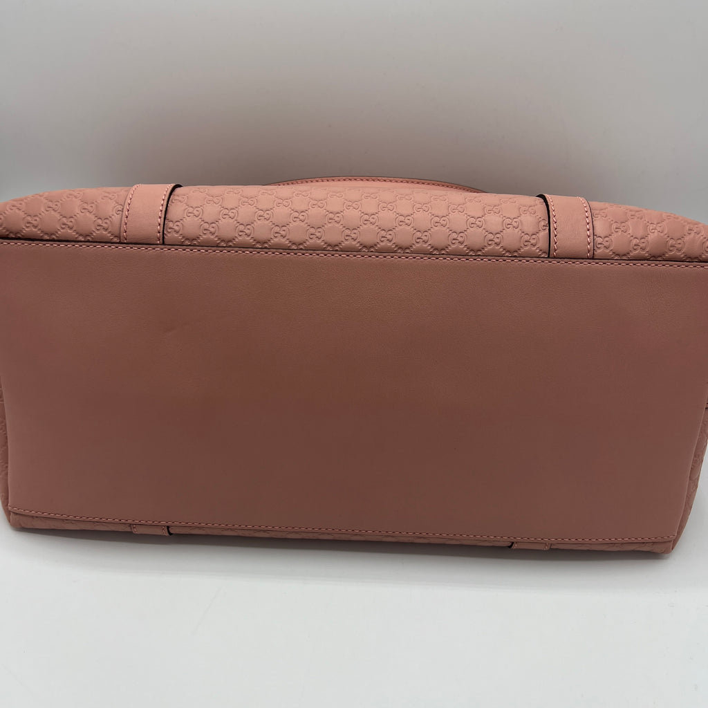 Britt Convertible Dome Satchel Microguccissima Medium Pink