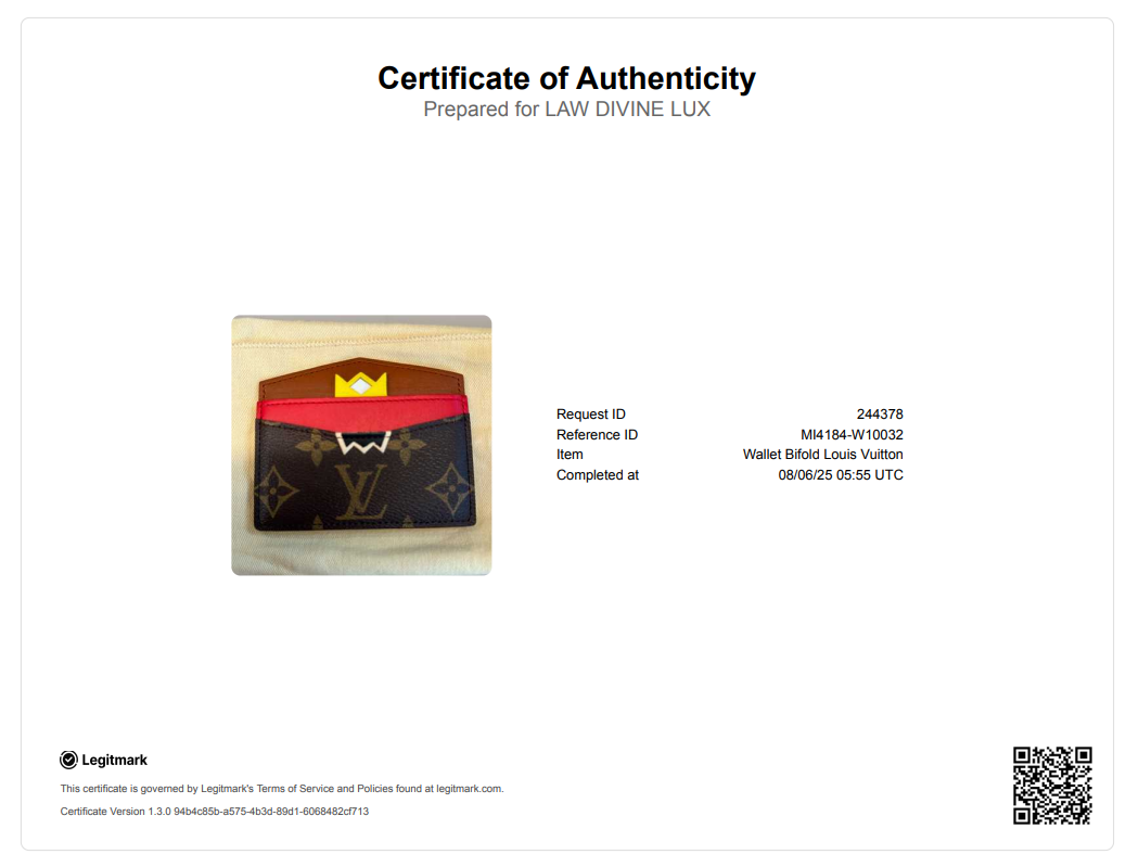 Louis Vuitton Monogram Tribal Mask Card Holder