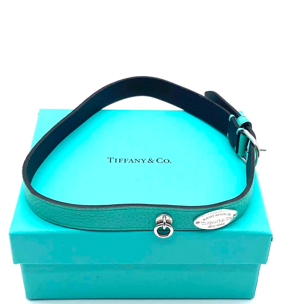 Blue Leather Double Wrap Bracelet