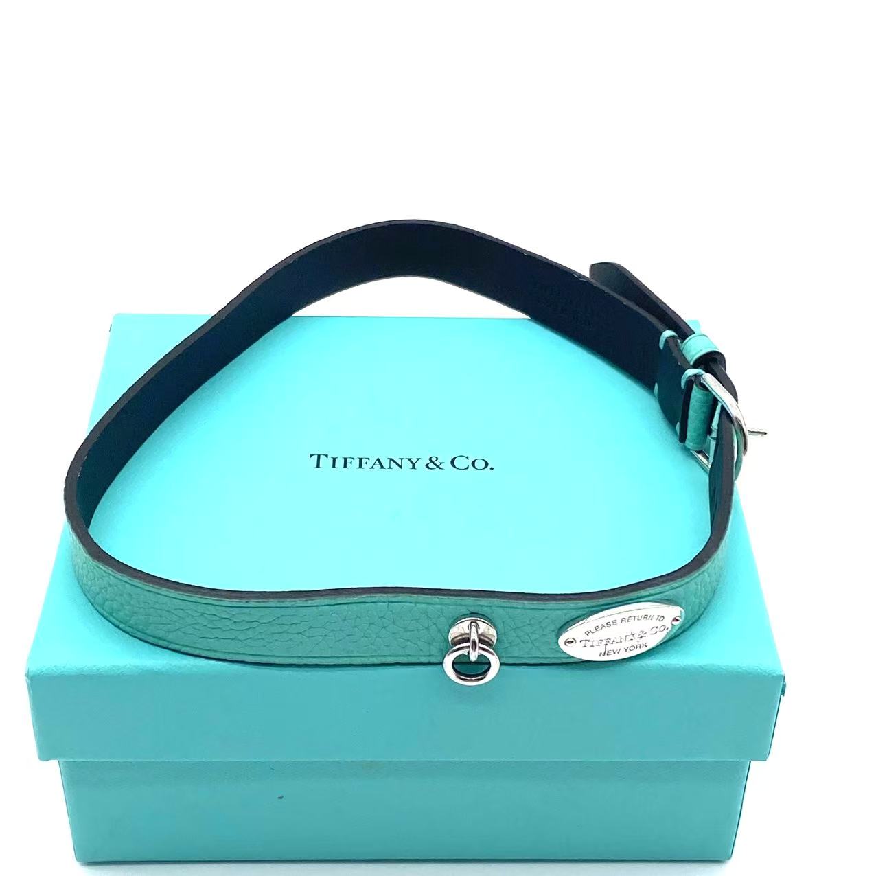 Blue Leather Double Wrap Bracelet