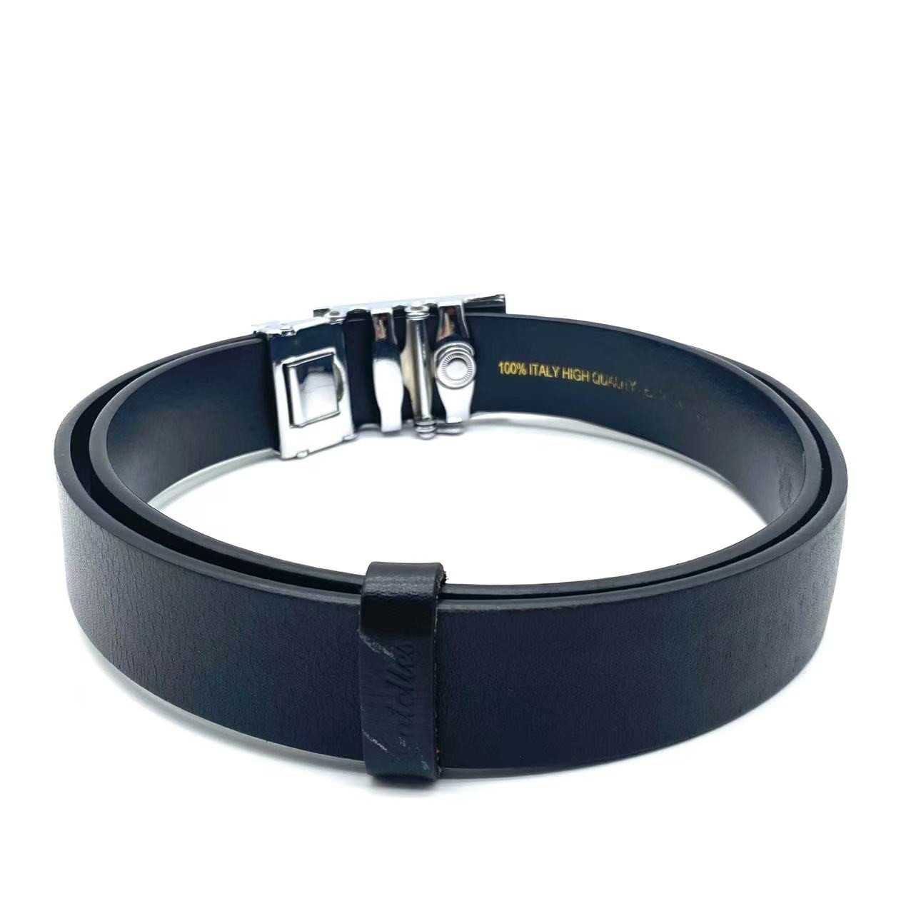 Men's Black Leather Belt