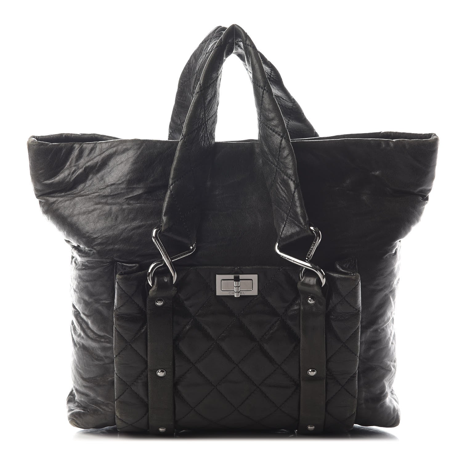 Black Reissue Eight Knots Tote Bag twins