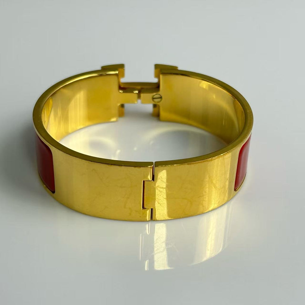 Clic H Bracelet Enamel Wide Twins LDJ3802