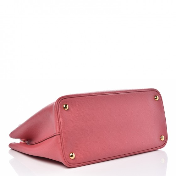 Cuir Double Tote Saffiano Leather Medium Twins