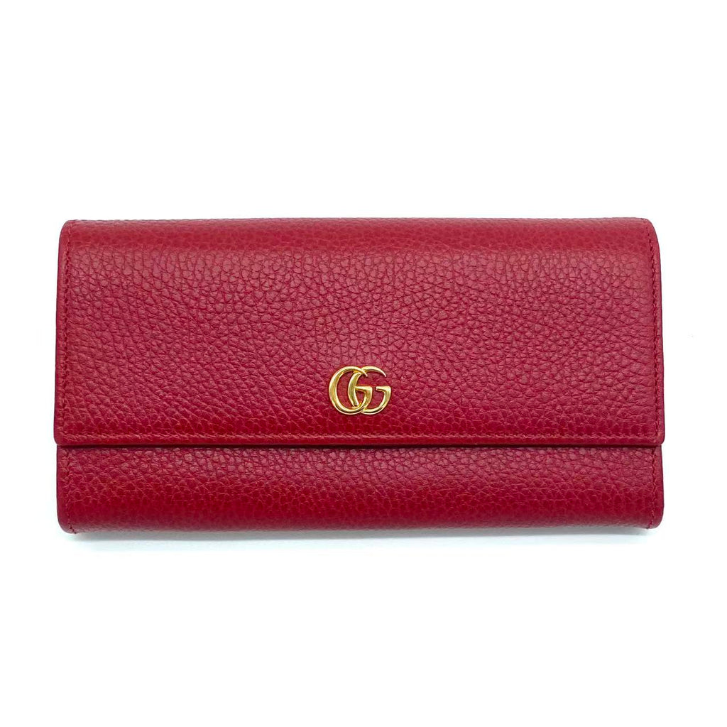 Long Wallet GG MARMONT Leather Red