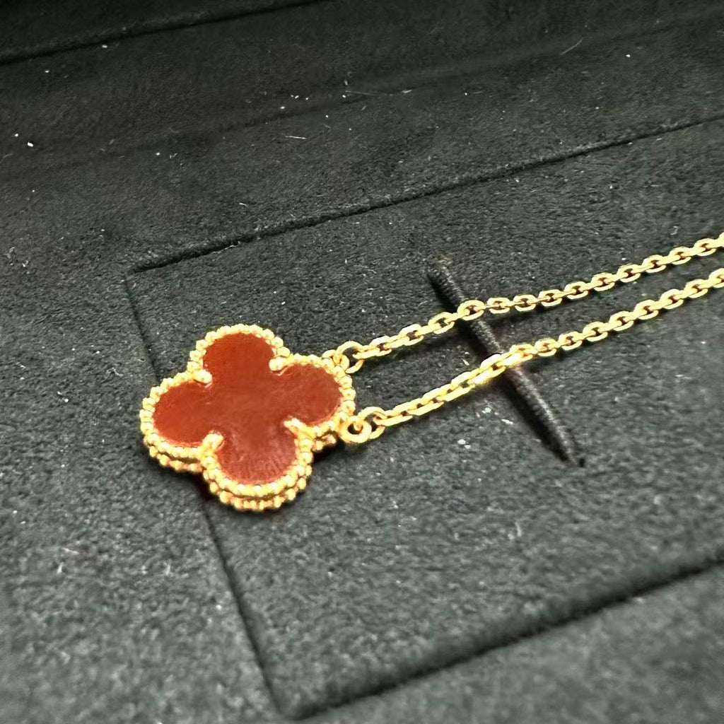 VCA Red Alhambra pendant