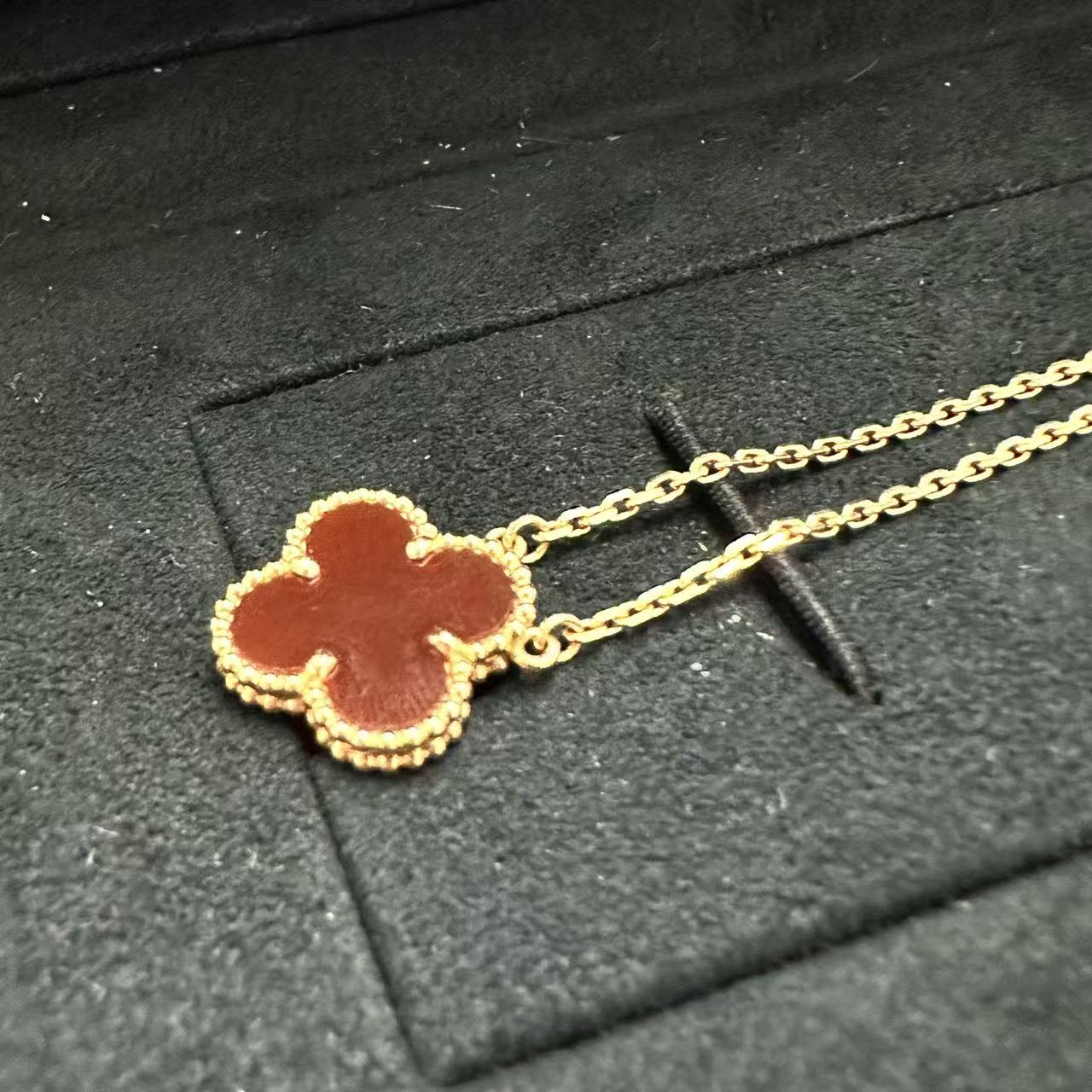 VCA Red Alhambra pendant