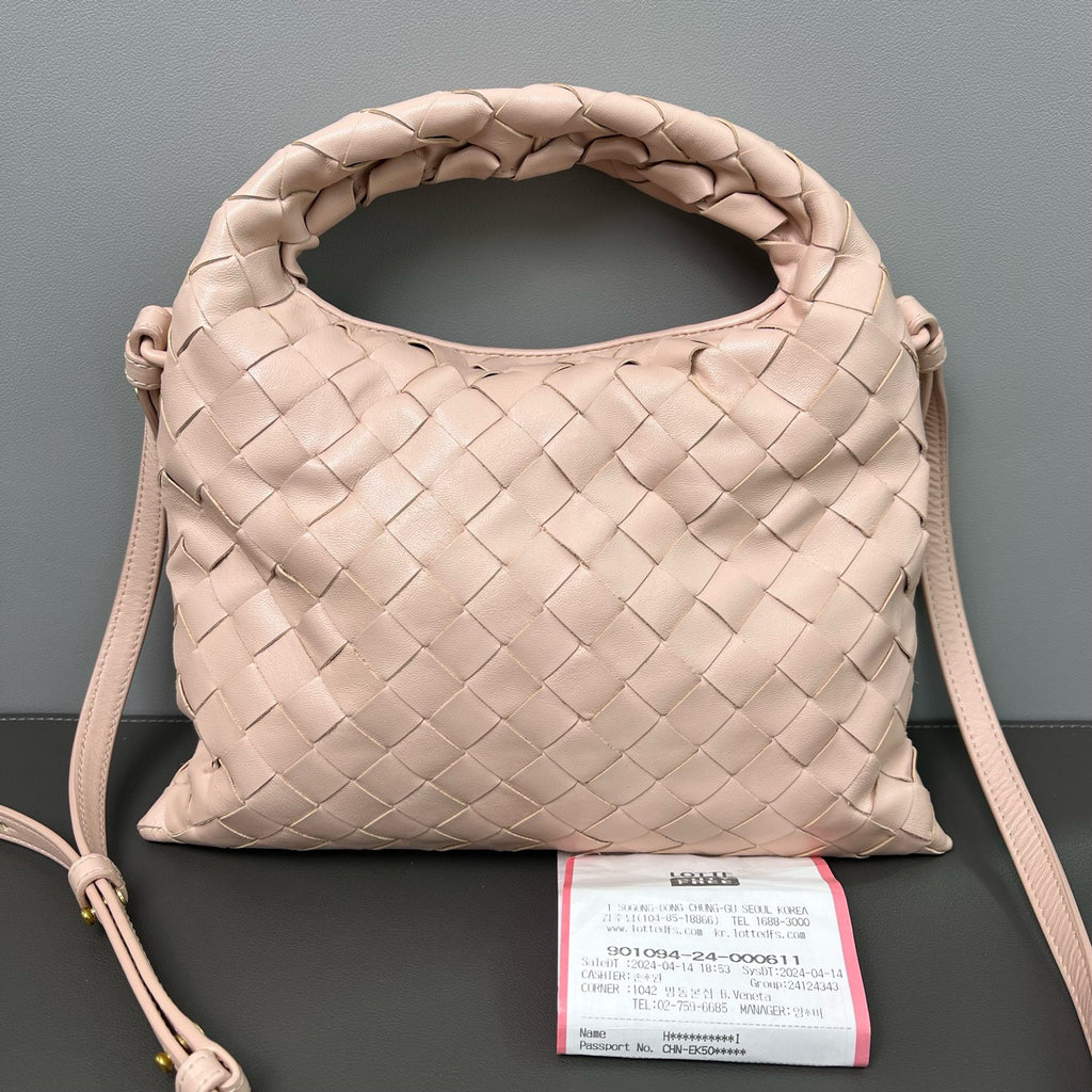 Bottega Veneta Mini Calfskin Intrecciato Hop Satchel Twins LDJ3127
