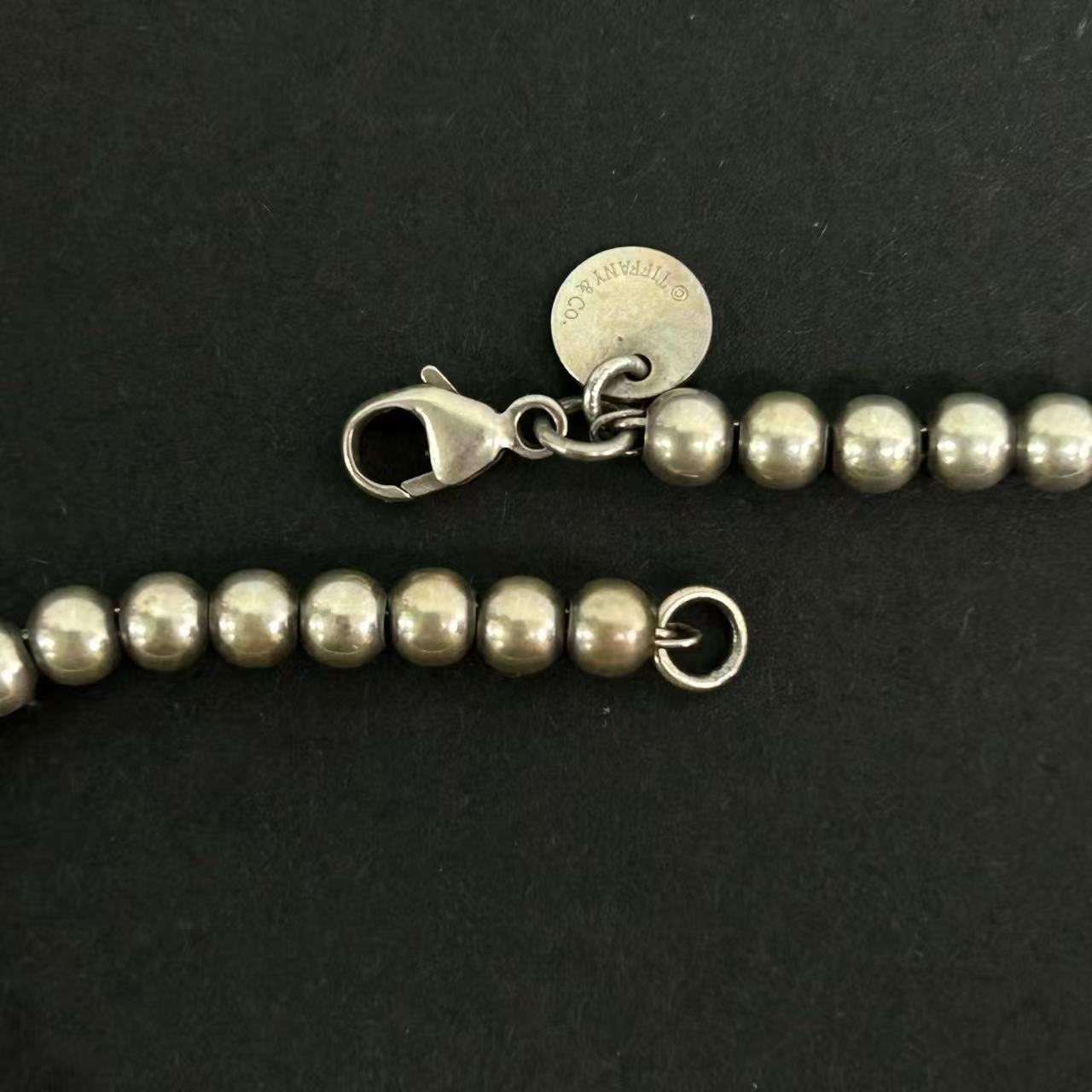 Tiffany & Co Enamel Heart Tag Bead Bracelet twins LDJ4288