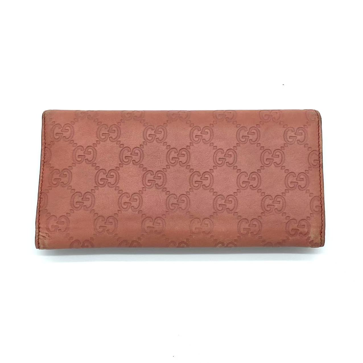 Guccissima Leather Wallet Trifold Long Card Purse