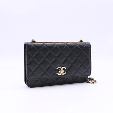 Chanel Lambskin Quilted Trendy CC Wallet On Chain Twins LDZ1256