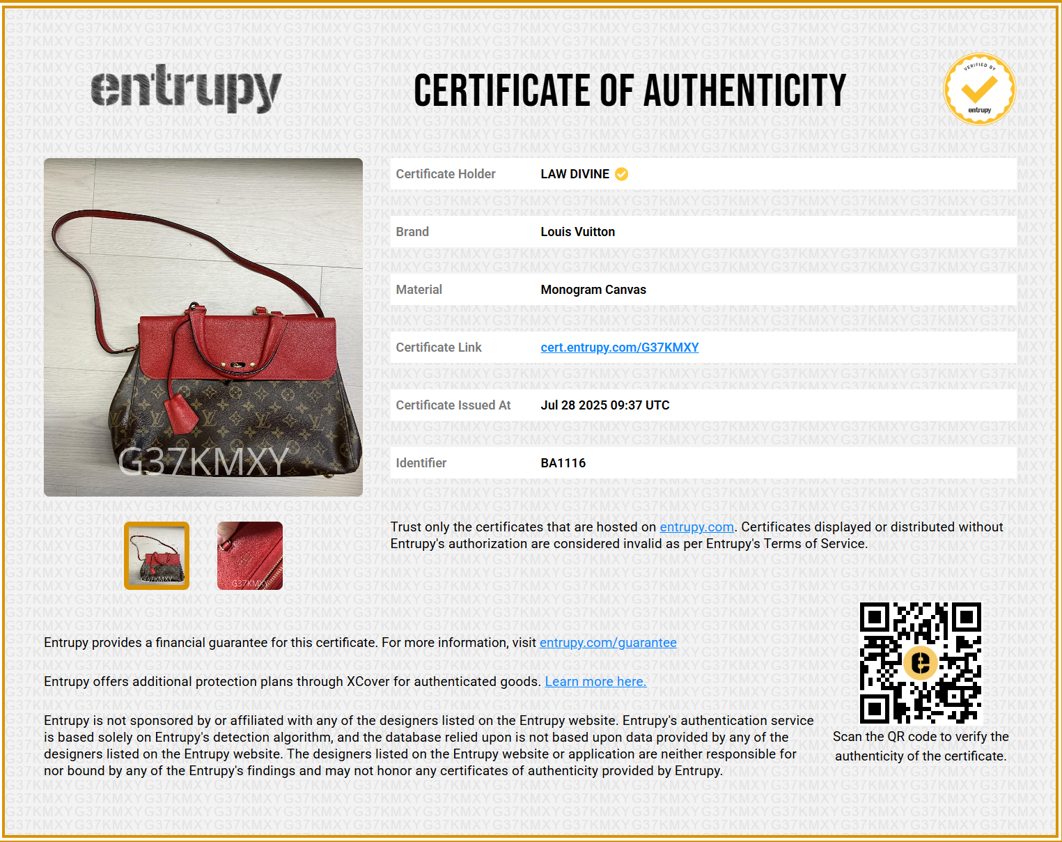 Louis Vuitton Monogram Venus Cherry