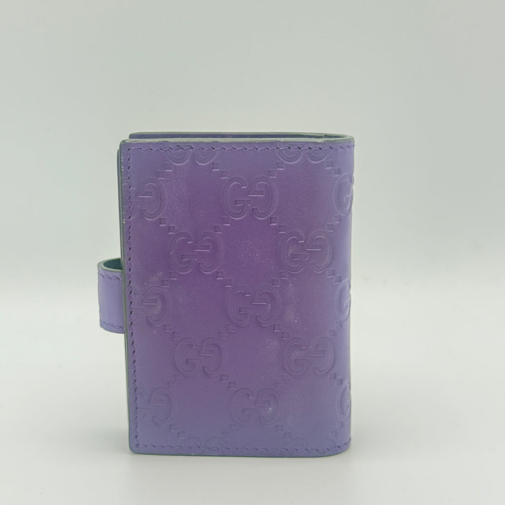Purple Guccissima Card Holder