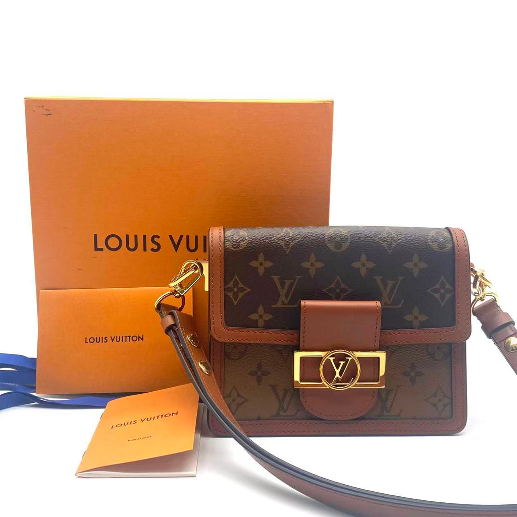 Dauphine Shoulder Bag Reverse Monogram Canvas Mini LDM-1088