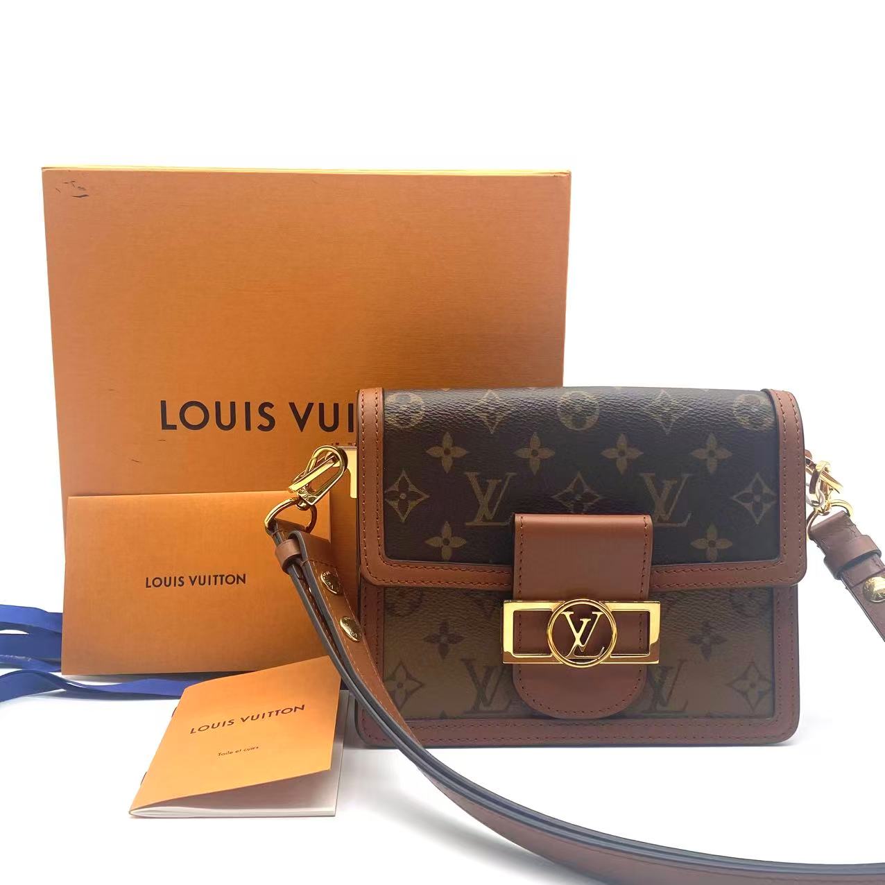 Dauphine Shoulder Bag Reverse Monogram Canvas Mini LDM-1088