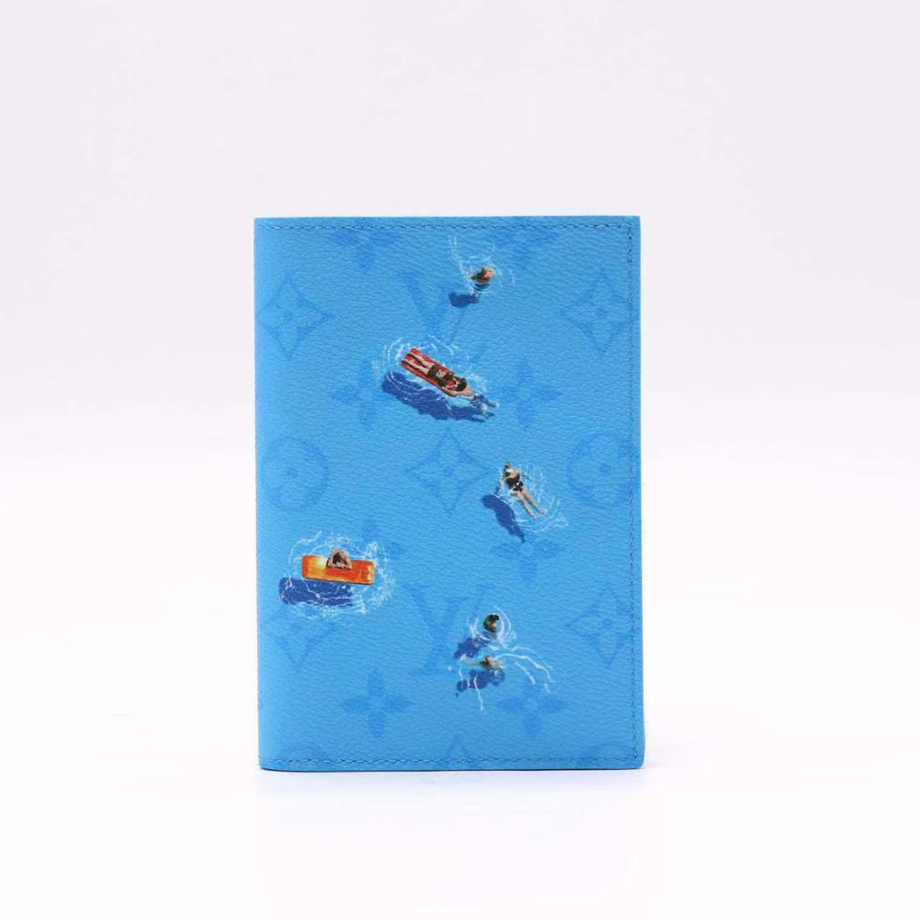 Louis Vuitton monogram Small leather goods Sports Pocket Organizer Pool Blue twins LDJ5732