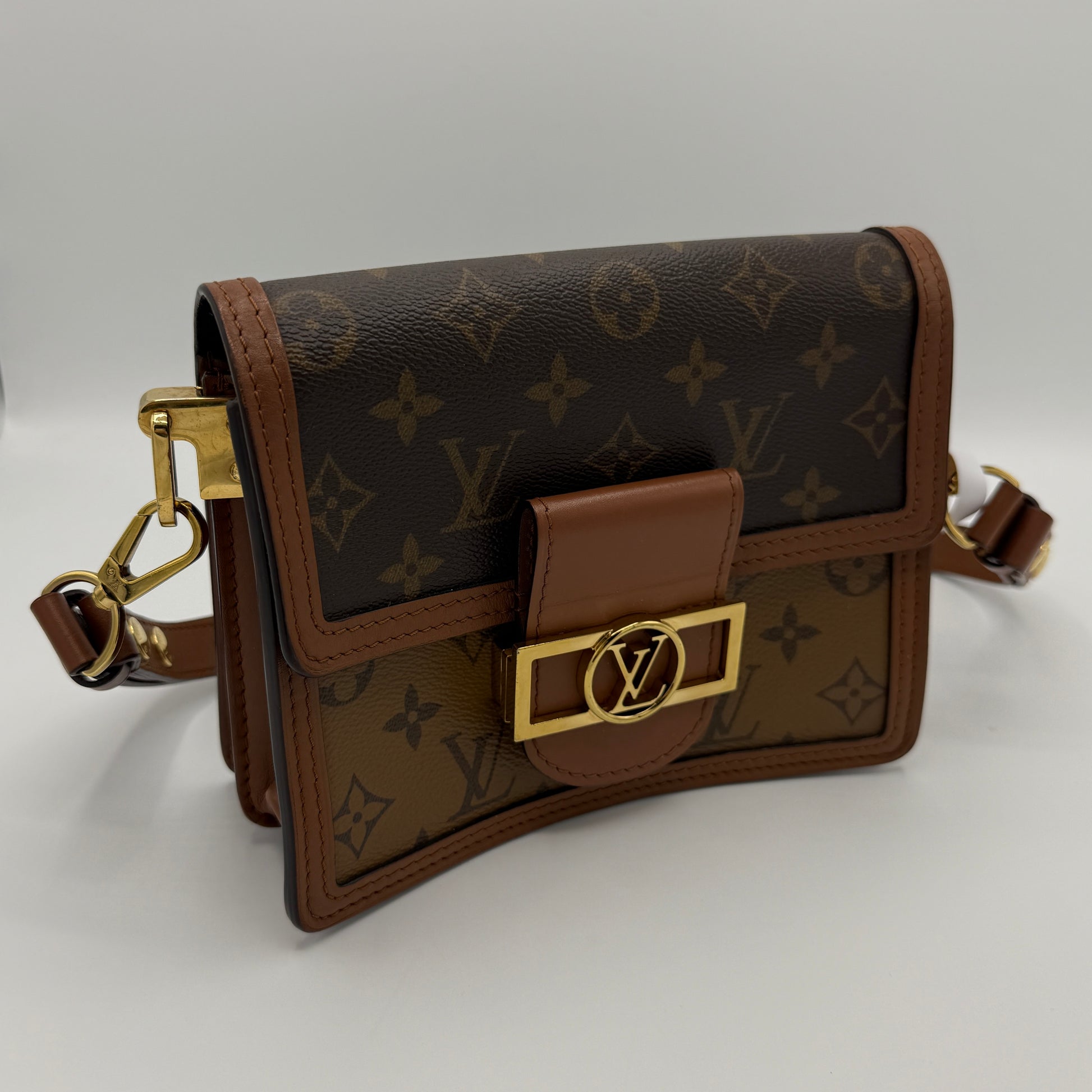 Dauphine Shoulder Bag Reverse Monogram Canvas Mini