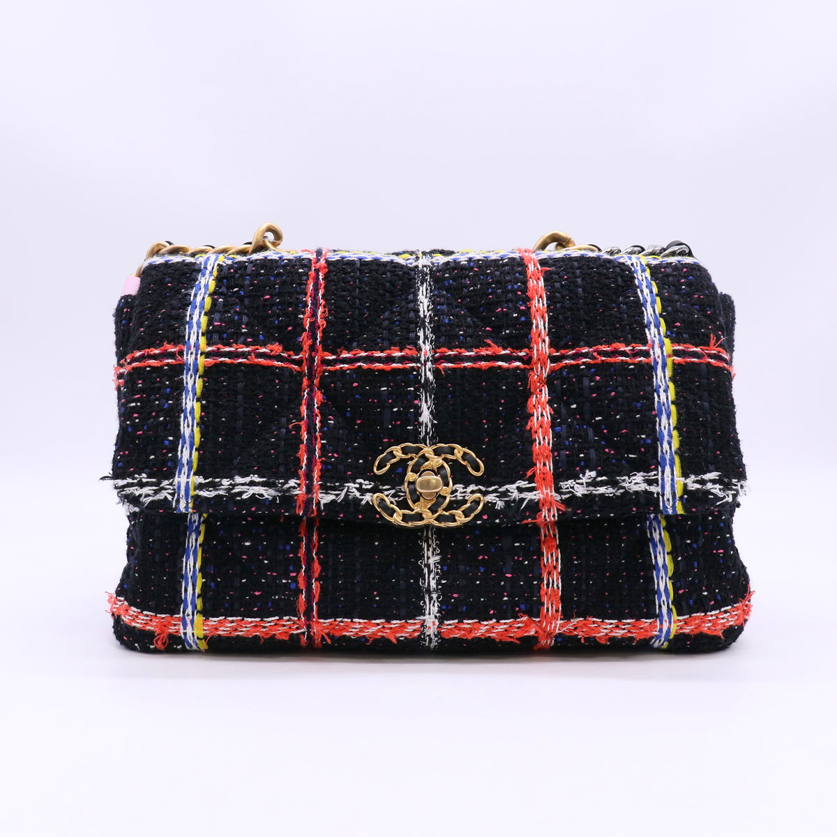 Chanel Large Tweed 19 Flap Bag twins LDJ6595