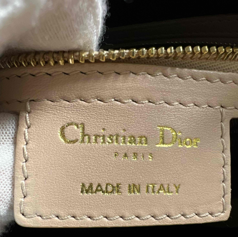 Christian Dior Lambskin Cannage Large Lady Dior Light Pink B24589