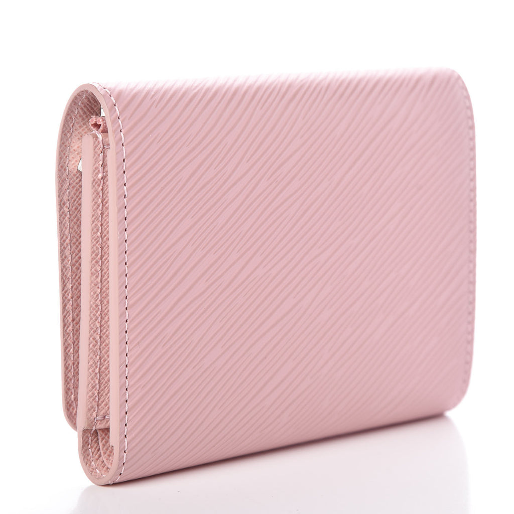 Epi Twist Compact Wallet Rose Ballerine twins