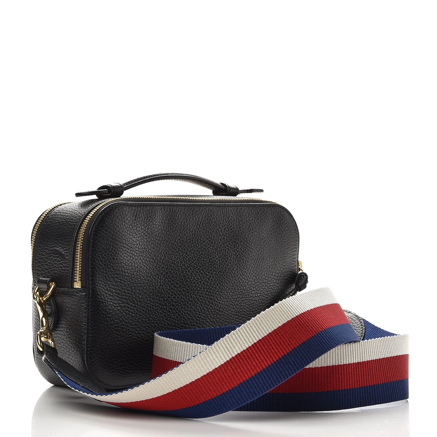 Animalier Top Handle Camera Bag Printed Leather Medium Twins