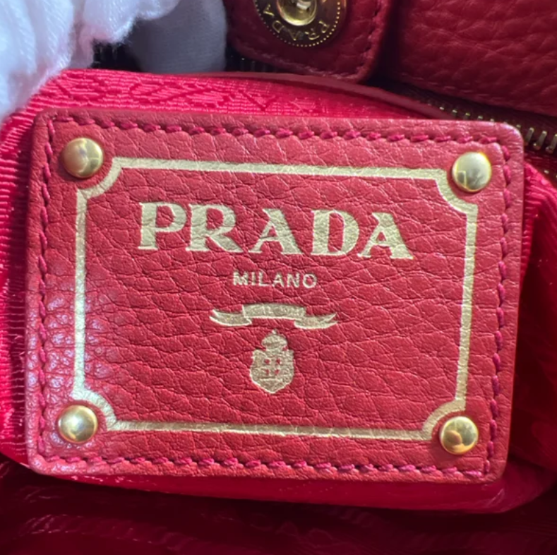 Rubino Vitello Daino Leather Side-Pocket Tote Bag B24075