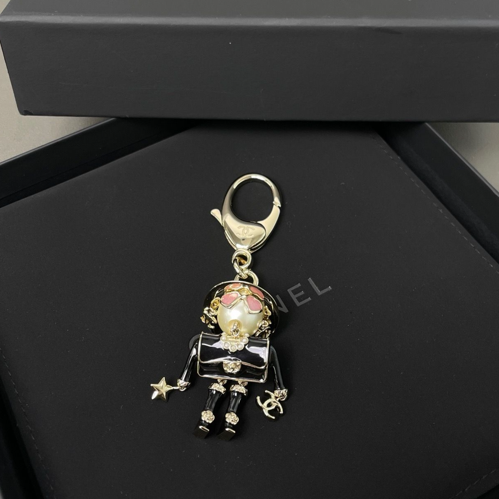 Chanel 2025 Pearl & Resin Coco Doll Charm twins LDZ852