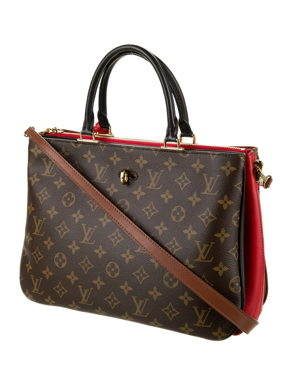 Millefeuille Handbag Monogram Canvas and Leather Twins