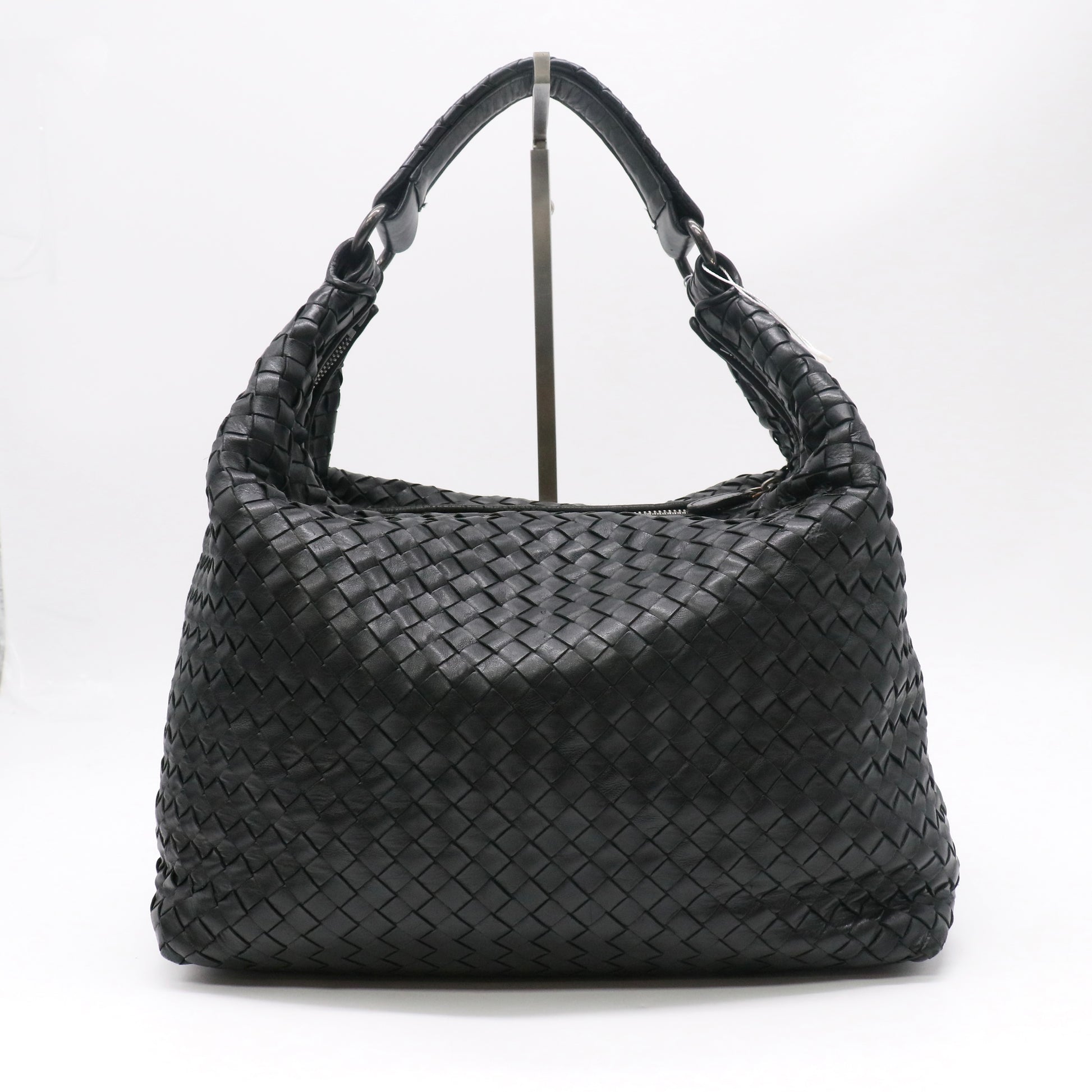 Bottega Veneta Black Intrecciato Woven Leather Sloane Bag twins LDZ758