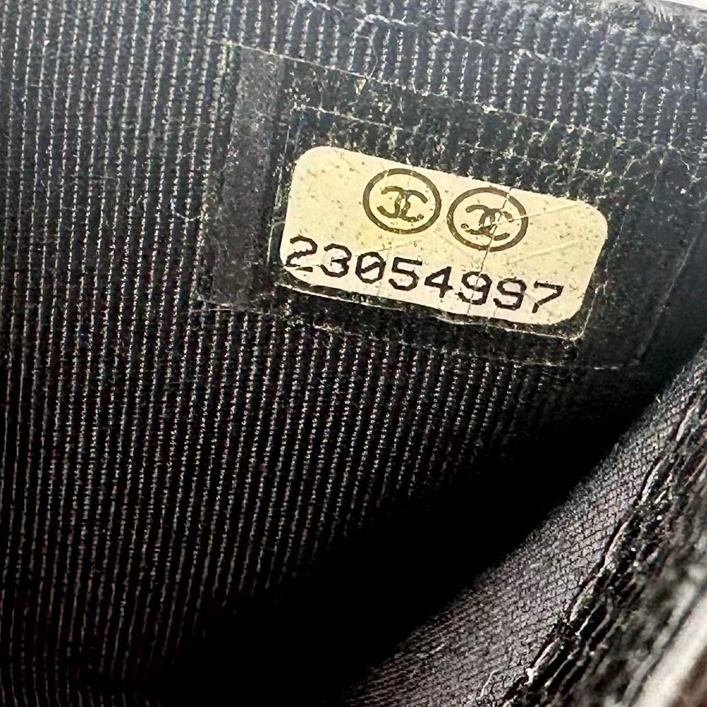 Chanel Classic Flap Card Case Black Caviar twins