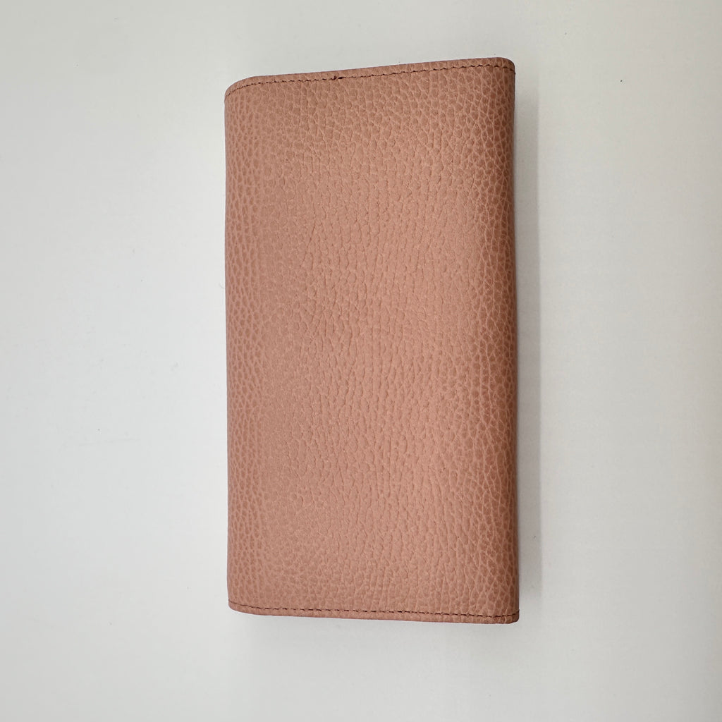 Pink Leather Butterfly Farfalla Continental Wallet