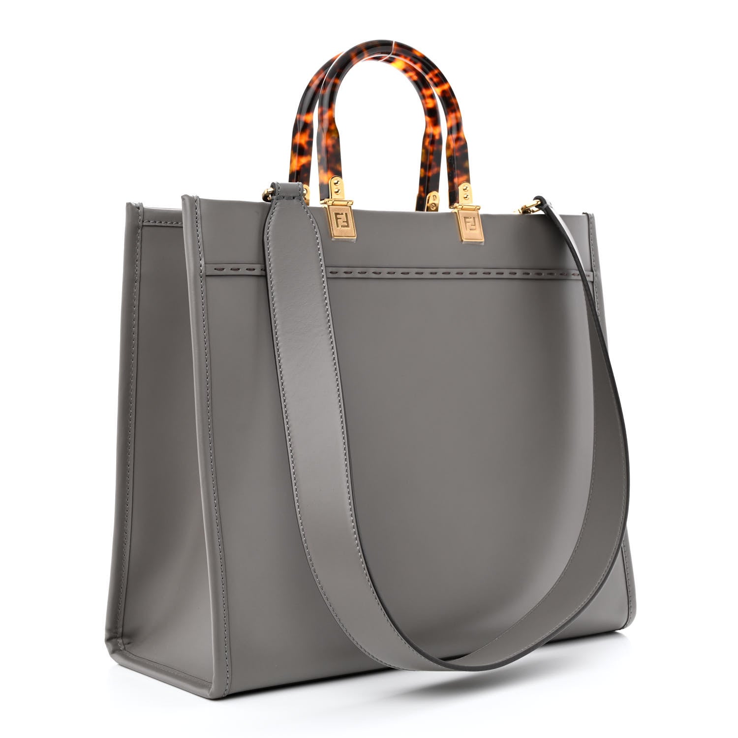 Sunshine Shopper Tote Leather Medium twins