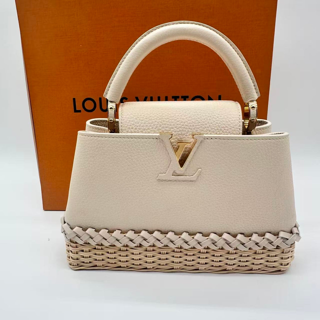 Rattan Taurillon Capucines BB Vanilla