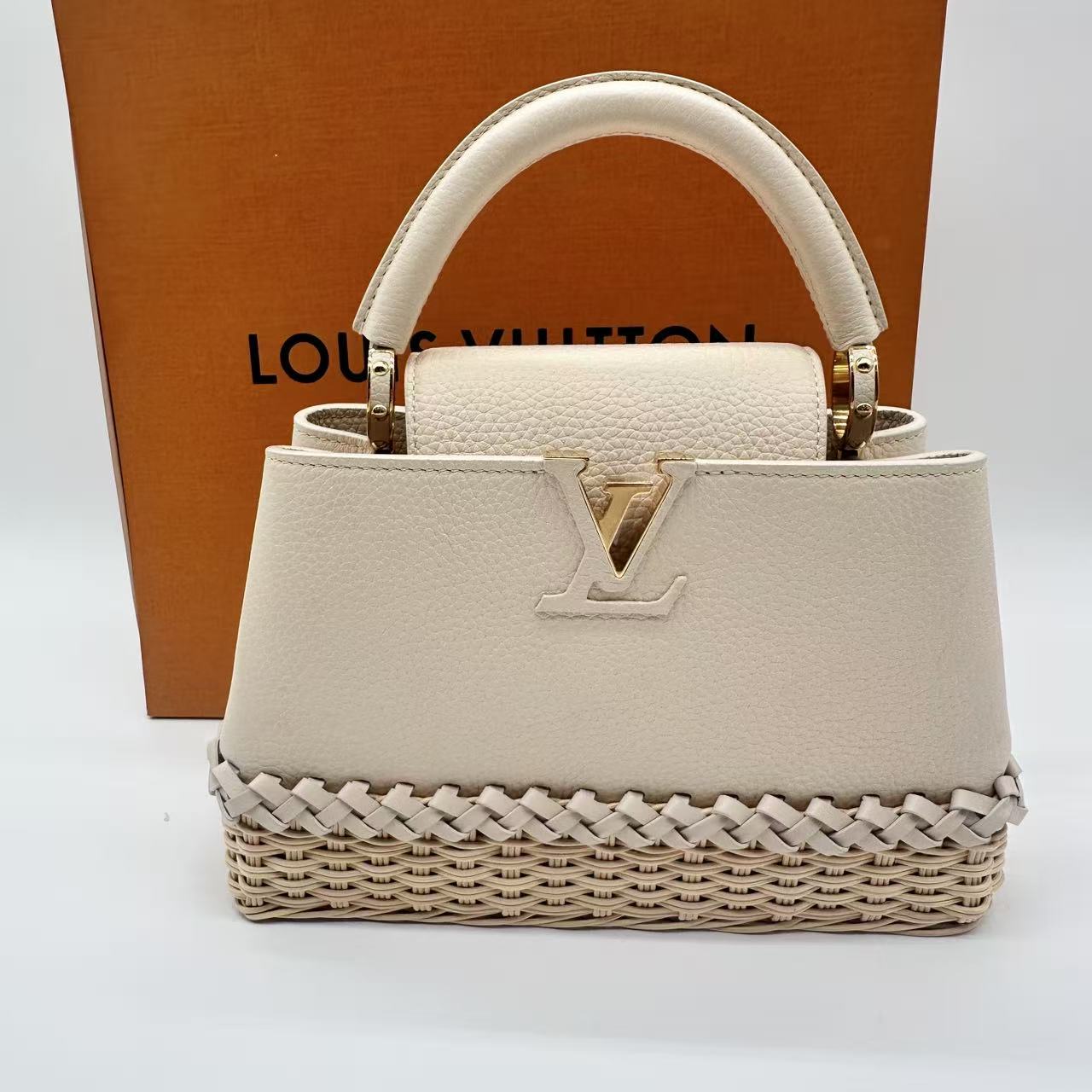 Rattan Taurillon Capucines BB Vanilla