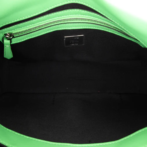 Baguette NM Bag Zucca Stitched Embossed Leather Medium Twins B21180