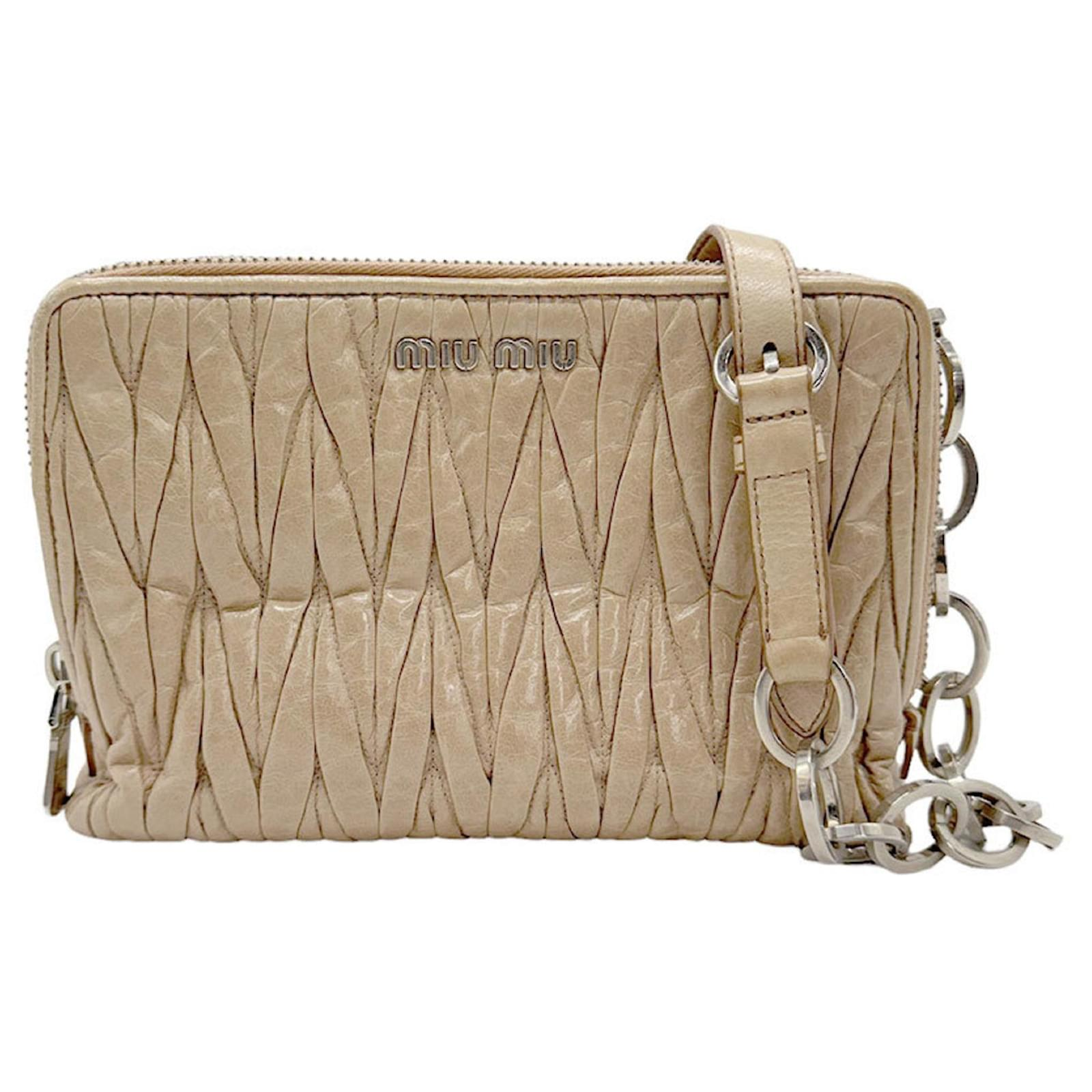Nude Pink Matelassé Clutch twins