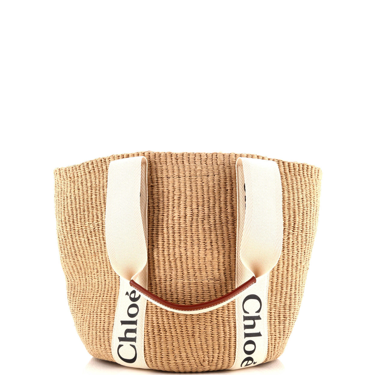 ChloexMifuko Woody Tote Raffia Large Twins